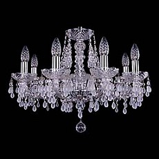 Подвесная люстра bohemia ivele crystal 1410 1410-8-195-ni-v0300